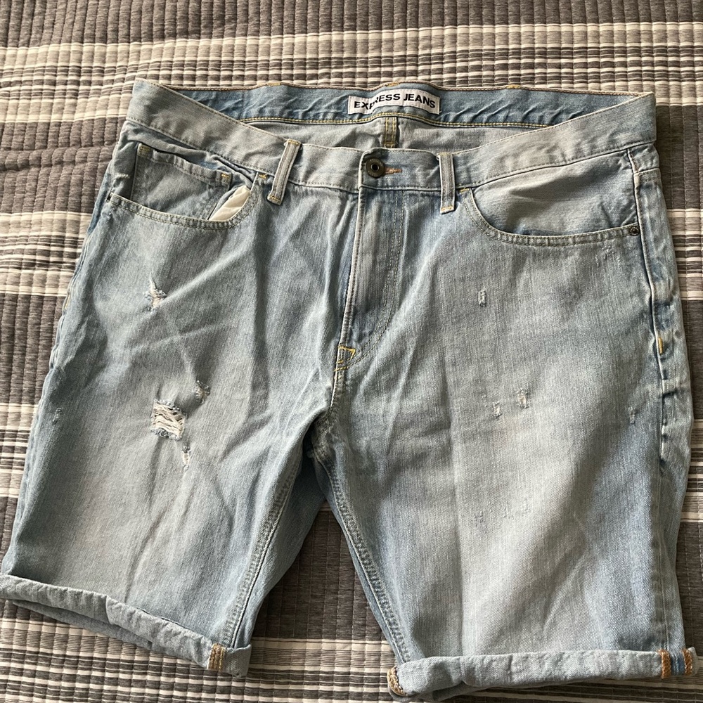 Express jean shorts
